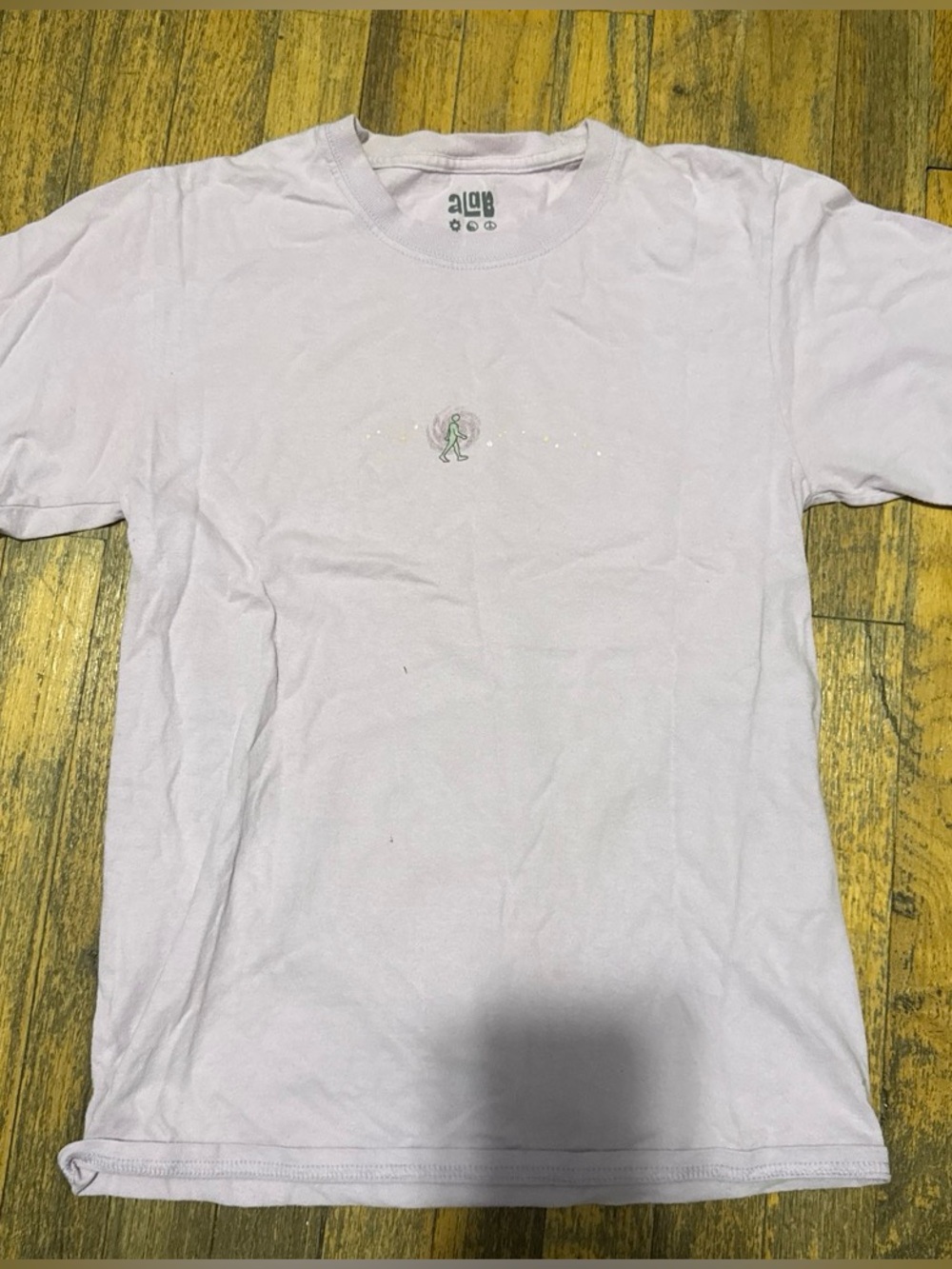 Lilac Crew Neck Graphic Tee